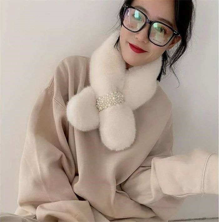 ふわふわ 軽量 レッキスファー やわらかい マフラー お洒落 フェイクファー マフラー レディース 暖かい 小 かわいい マフラー