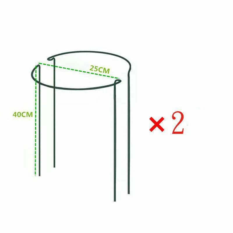 フラワーサポーター 2本組 花支柱 花支え 半円 支柱 スチール製 丈夫 耐久性 サビにくい 倒れ防止 折れ..