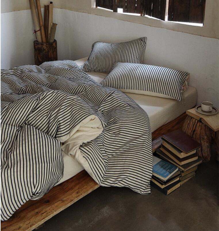 四 布団カバーセット 掛け布団カバー フラットシーツ/ボックスシーツ韓国風 防菌防カビ 寝具カバーセッ..