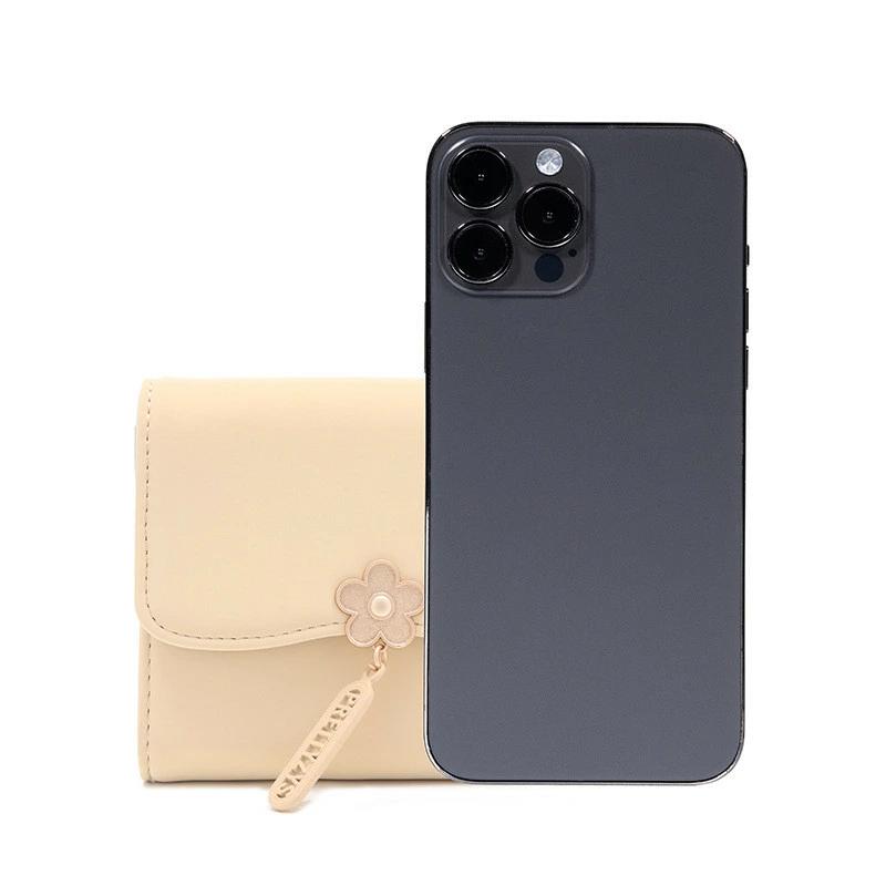 カードケース フタ付き 三つ折り財布 かわいい 革 サイフ 鞄 レザー レディース財布 ウォレット 磁気防止 三つ折り レディース