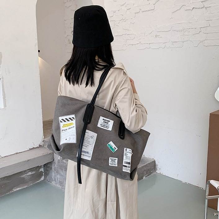 大容量 手持ち トート 薄型 薄型 便利 多機能 軽量 キャンバス ビジネスバッグ ハンドバッグ 多収納 肩..