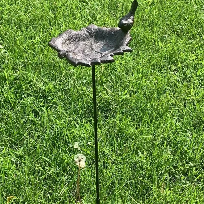 鳥の餌箱、屋外の鳥の餌箱、鋳鉄の花の形をした鳥の餌箱、庭の装飾TMX23 野鳥の餌台 バードフィーダー