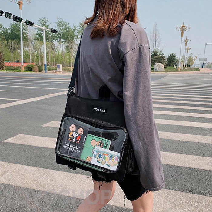 スモール 痛リュック ショルダーバッグ 痛バッグ A4 透明 ビ トート 見せバッグ 痛...