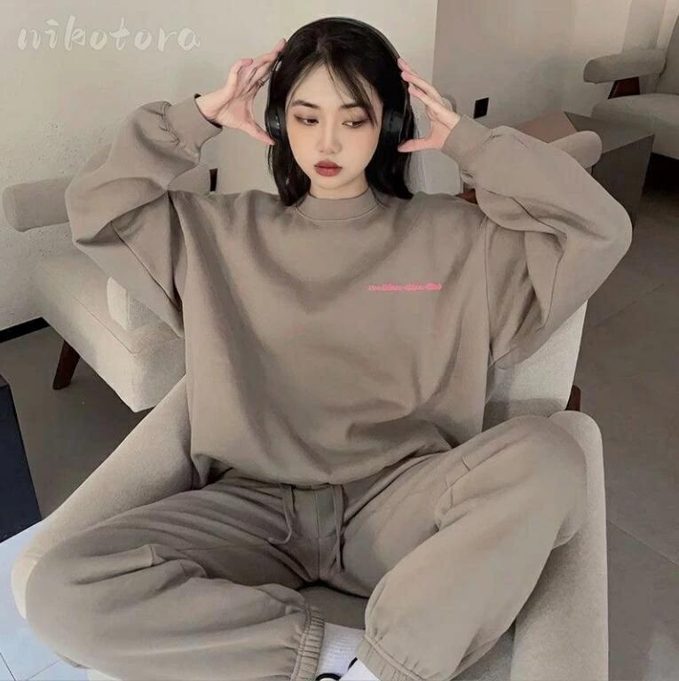 長袖 スウェット スウェットパンツ 春秋冬 上下セット ロングパンツ トレーナー おしゃれ パーカー ス セットアップ レディース