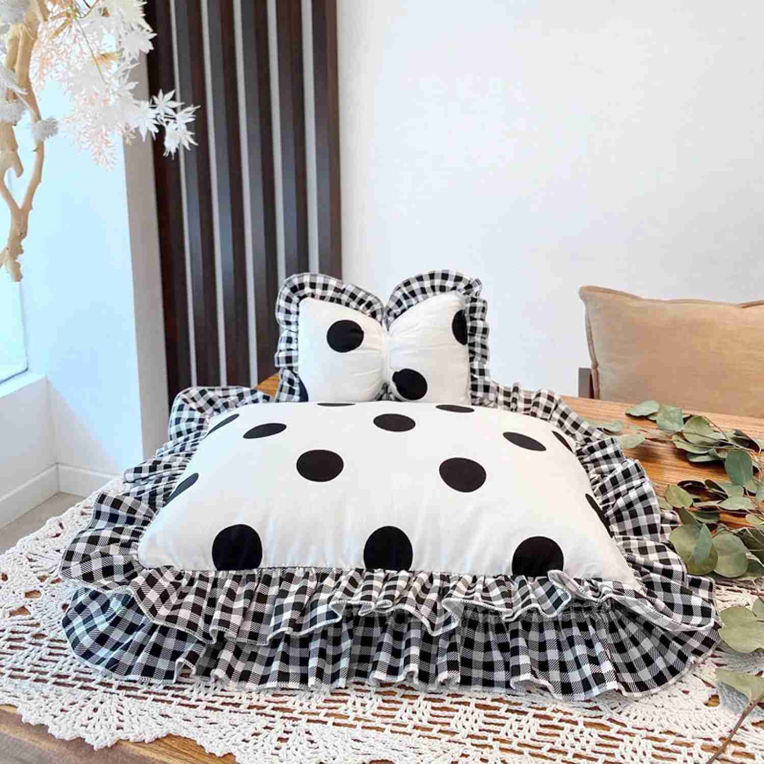 犬グッズ 猫グッズ ふわふわ 通気性いい 暑さ対策 洗える 夏用 ペットベッド 姫系ベッド 中綿 チェック..