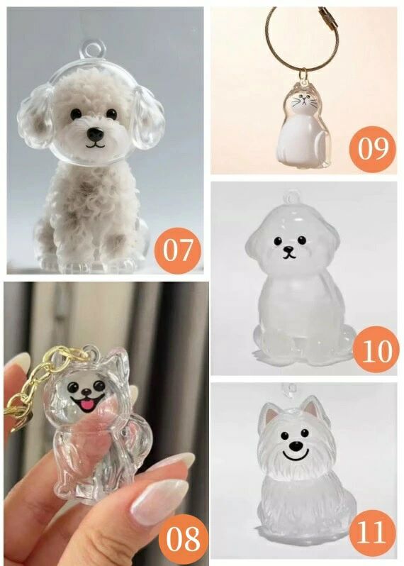 かわいい収納グッズ 遺毛入れ 携帯用 毛・ひげ保存 メモリアルキーホルダー 小動物 犬 猫 透明ボトル