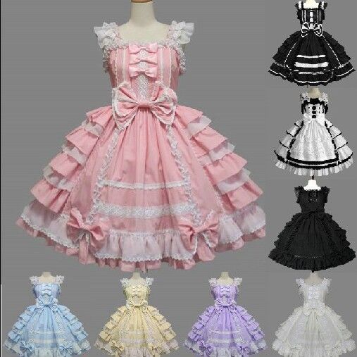 樂天商城 - ハロウィン ライブ ダンス衣装 コスプレ衣装 ゴスロリ 可愛い 二次元 cosplay ロリータワンピース lolita ロリータ服 レースリボ