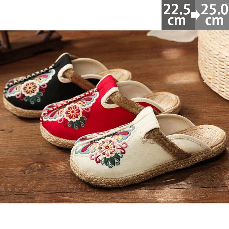 おしゃれ きれいめ ルームシューズ 婦人靴 歩きやすい 履きやすい 痛くない 疲れない サボ アジアンテイスト SANDAL エスニック