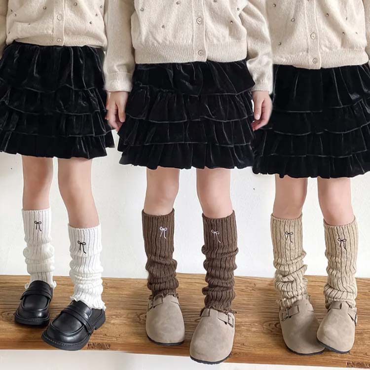 レッ 暖かい ダンス衣装 かわいい 2足セット おしゃれ キッズ レッグウォーマー 靴...