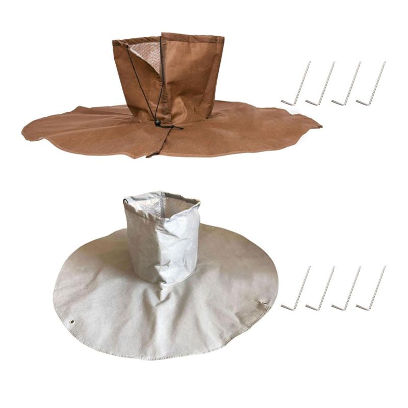 冬の木の根保護断熱カバー耐摩耗性頑丈な多用途木の根凍結カバー庭屋外植物用