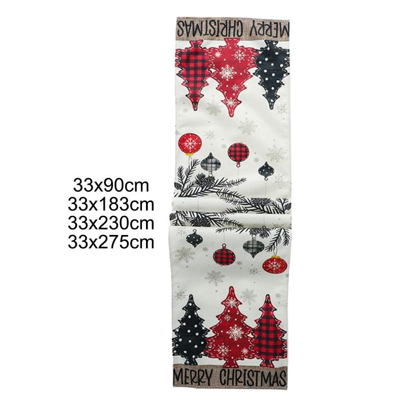 コ ホリデー キャビネット用 テーブルクロス クリスマスツリー 再利用可能 冬用 季節限定 スカーフ ドレッサー テーブルランナー