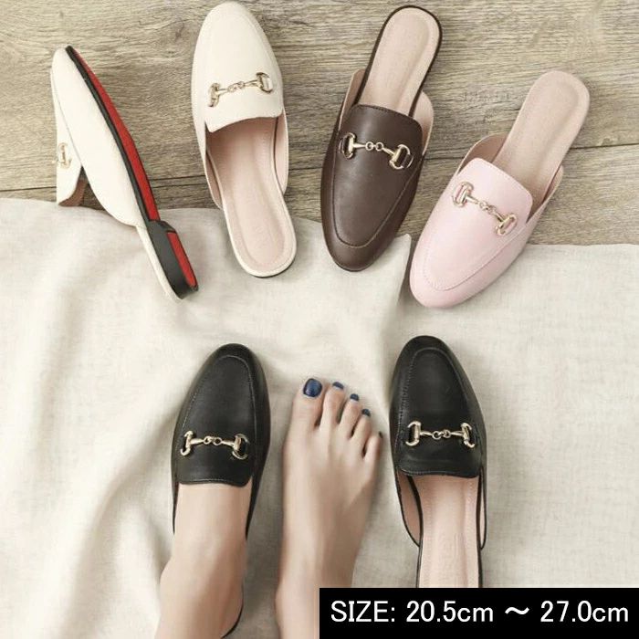 ラウンドトウミュール シンプルミュール スエードミュール 低ヒールパンプス レディースサンダル サボサンダル ミュールパンプス