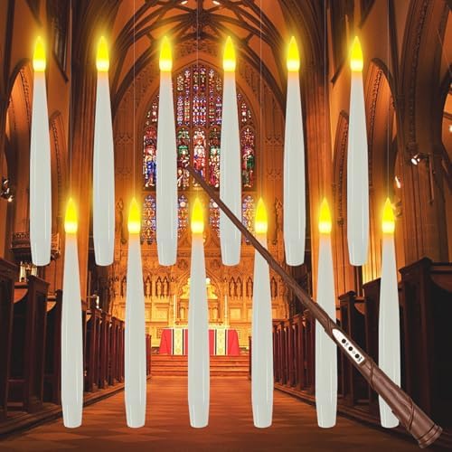 クリスマス ハリー?ポッター LEDテーパーキャンドル 揺らめく暖かいライト 魔法の炎のないキャンドル フローティングキャンドル