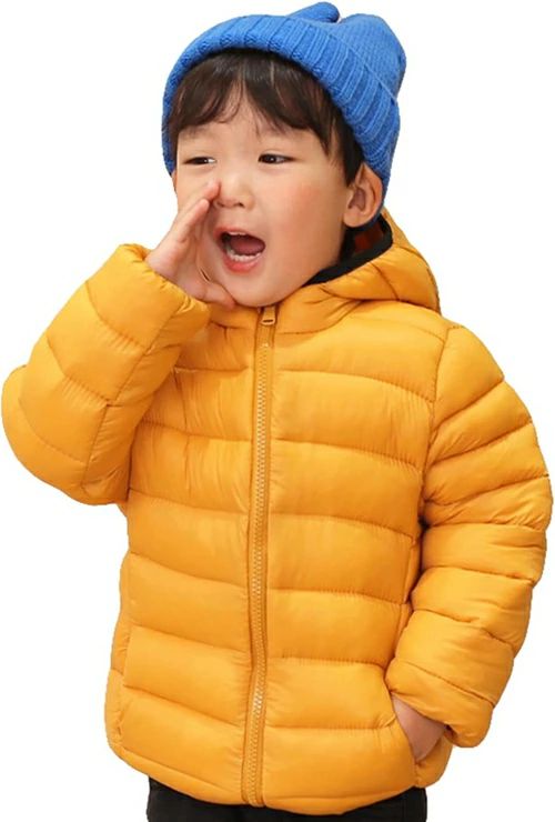 キッズ フード付き ロングアウター 冬 長袖 ダウンジャケット 前開き ジップアップ ジャンパー 女の子 男の子
