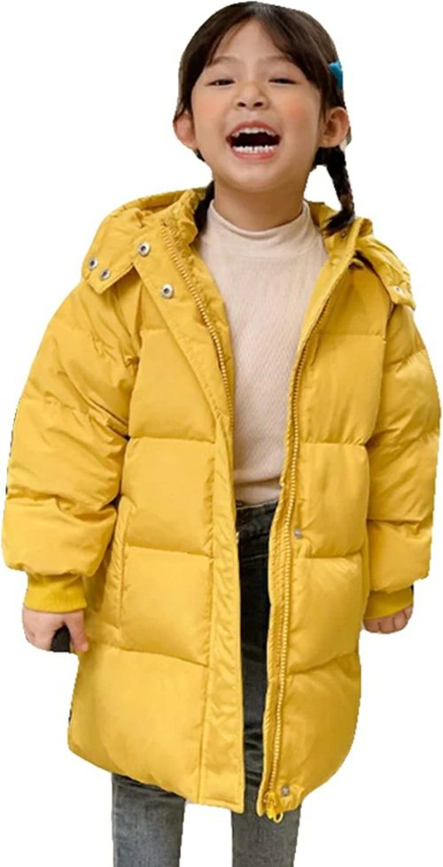 女の子 男の子 男女兼用 ダウンジャケット 中綿コート キッズ 子供 無地 ロングダウンジャケット 軽量 140 秋