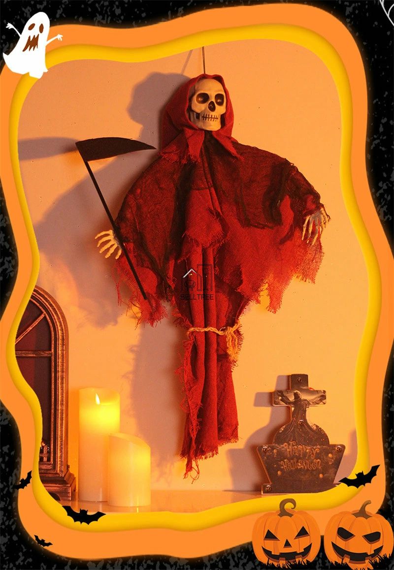 怖い ハロウィン 吊り下げ 吊り物 吊り飾り ホラーハンギング 吊物 雑貨 【 死神 40*60cmハンギング ハロウィン 3