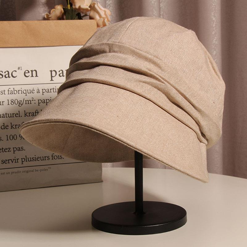 ハット キャスケット 日傘 オーガニックコットン クロッシェ 夏用 春夏 レディース 小顔効果 つば付き 帽子 日よけ帽子 キャスケ