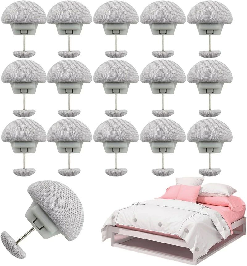 可愛い 布団ずれ防止クリップ 布団固定器 固定針 きのこ型 布団くりっぷ 布団カバー シーツ ずれ防止 1..