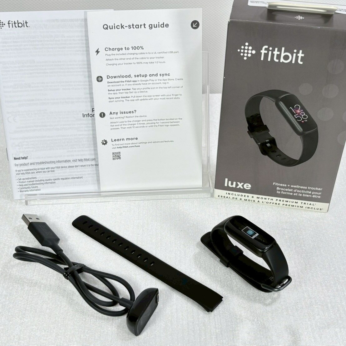 【展示品】 フィットビット Fitbit スマートウォッチ 活動量計 Luxe トラッカー ブラックグラファイト FB422BKBK-FRCJK ストレスマネジメント機能 最大5日間 睡眠の質を分析