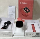 Fitbit バーサ 3 【展示品】 フィットビット Fitbit スマートウォッチ Suica対応 Alexa搭載 ピンククレイ Versa3 FB511GLPK-FRCJK 心拍数測定 睡眠データ記録 GPS搭載