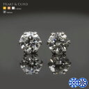 ダイヤモンド ハートアンドキューピッド H&C 0.2ct 1粒 ピアス K18ゴールド Pt900 プラチナ 鑑別カード付 鑑定書可能 excellent【母...