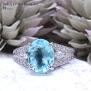 パライバトルマリン リング 2.35ct ダイヤモンド 0.27ct Pt900 プラチナ パライバ【パライバトルマリン】【ピンキーリング エタニティ】【母の日...