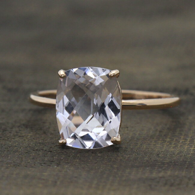 2.0ct モルガナイトリング K18ピンクゴールド K18PG 2カラット 2ct リング チェッカーカット 指輪【モルガナイト】【母の日 プレゼント ギフト...