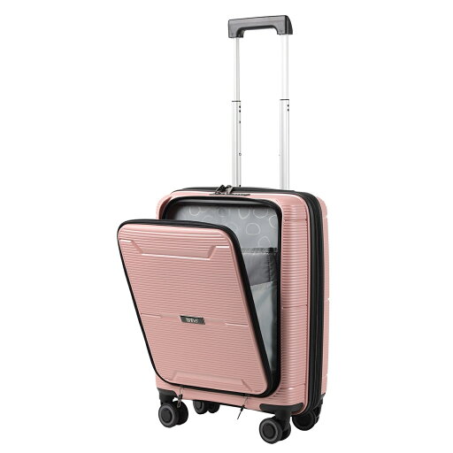 TABITORA 「TH1701-S-ROSEGOLD」 スーツケース ローズゴールド Sサイズ キャリーケース 機内持込 トップオープン フロントオープン 超静音 拡張ファスナー 大容量 PC収納 TSAロック 超軽量 旅行 出張 ビジネス 多機能 TABITORA 「TH1701-S-ROSEGOLD」 スーツケース ローズゴールド Sサイズ キャリーケース 機内持込 トップオープン フロントオープン 超静音 拡張ファスナー 大容量 PC収納 TSAロック 超軽量 旅行 出張 ビジネス 多機能