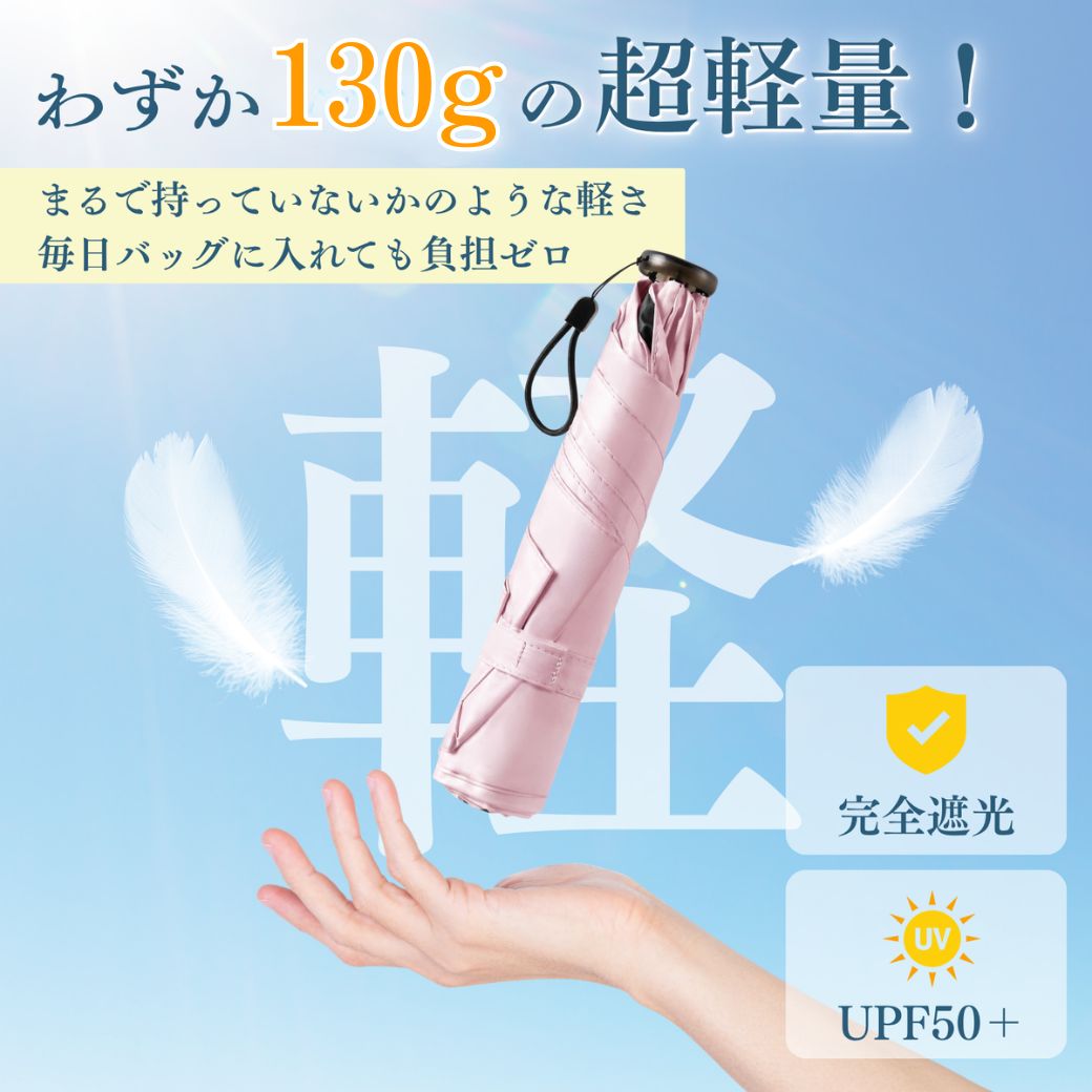 ＼期間限定！3,980円→1,500円／ 日傘 折りたたみ傘 超軽量 113g 完全遮光 -18℃ 遮...
