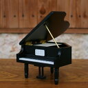 18弁オルゴール用 木製グランドピアノ型オルゴール（黒）【ケースのみ】