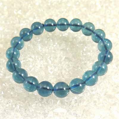 ブルーグリーン フローライト 蛍石　AA＋ 10mm玉ブレスレット 32.4g