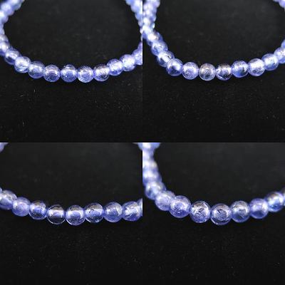 タンザナイト 5Aグレード 5mm玉ブレスレット 9.26g