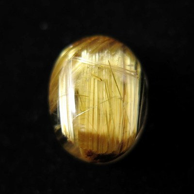ゴールドルチルクォーツ 11mmオーバル カボション 1.26g ゴールドルチルクォーツ 11mmオーバル カボション 1.26g