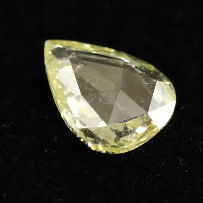 天然非処理 イエローダイヤモンド ローズカット ルース 0.65ct