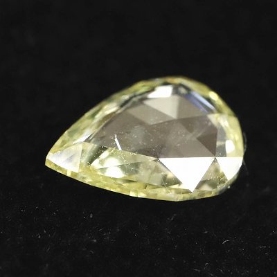 天然非処理 イエローダイヤモンド ローズカット ルース 0.65ct