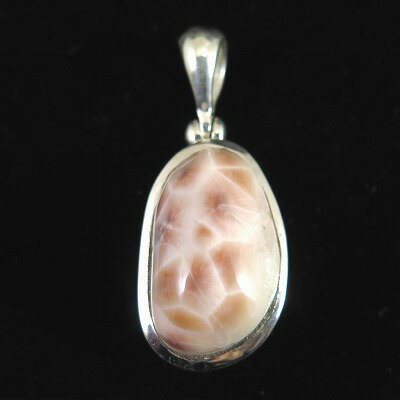 インドネシア産トムソナイト　ピンクラリマー　フリーフォーム ペンダントトップ 8.98g