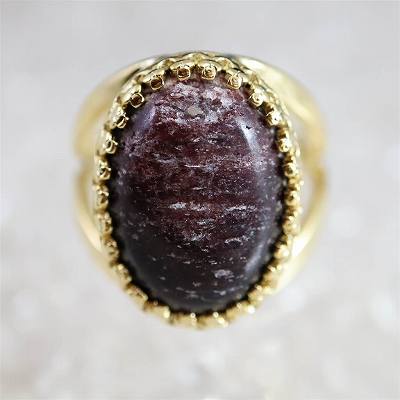 Rakuten - 徳島県 アークナイト 18mmオーバル リング 18KGP 6.64g