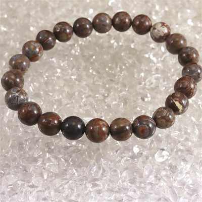 H&E社　ヴォルテクサイト　8mm玉ブレスレット 証明書付 15.1g