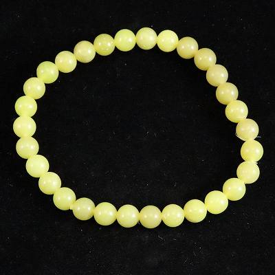 H&E社 ヒーラーライト 6mm玉ブレスレット 証明書付 9.4g