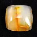 北海道 花石産 メノウ 瑪瑙 18mmスクエア ルース 3.34g