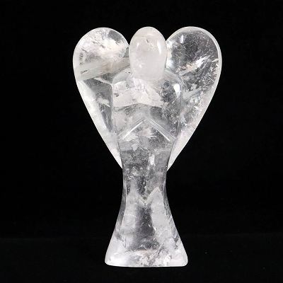 ブラジル産水晶 132mmエンジェル 天使 408g