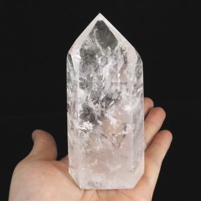 ブラジル産 レムリアンシード 116mm 水晶 磨きポイント レインボー 330g