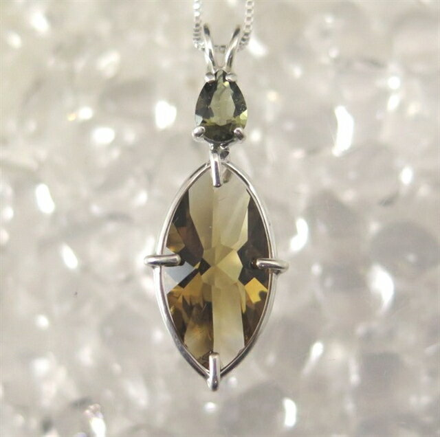 モルダバイト＋シトリンクォーツコン...