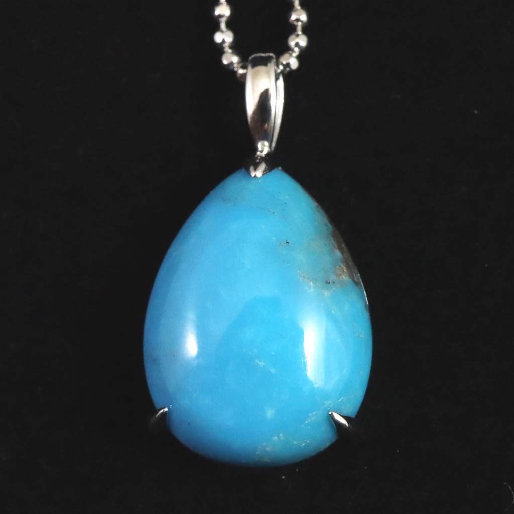 ペルシアンターコイズ 16mmペアシェイプ ペンダント　1.91g