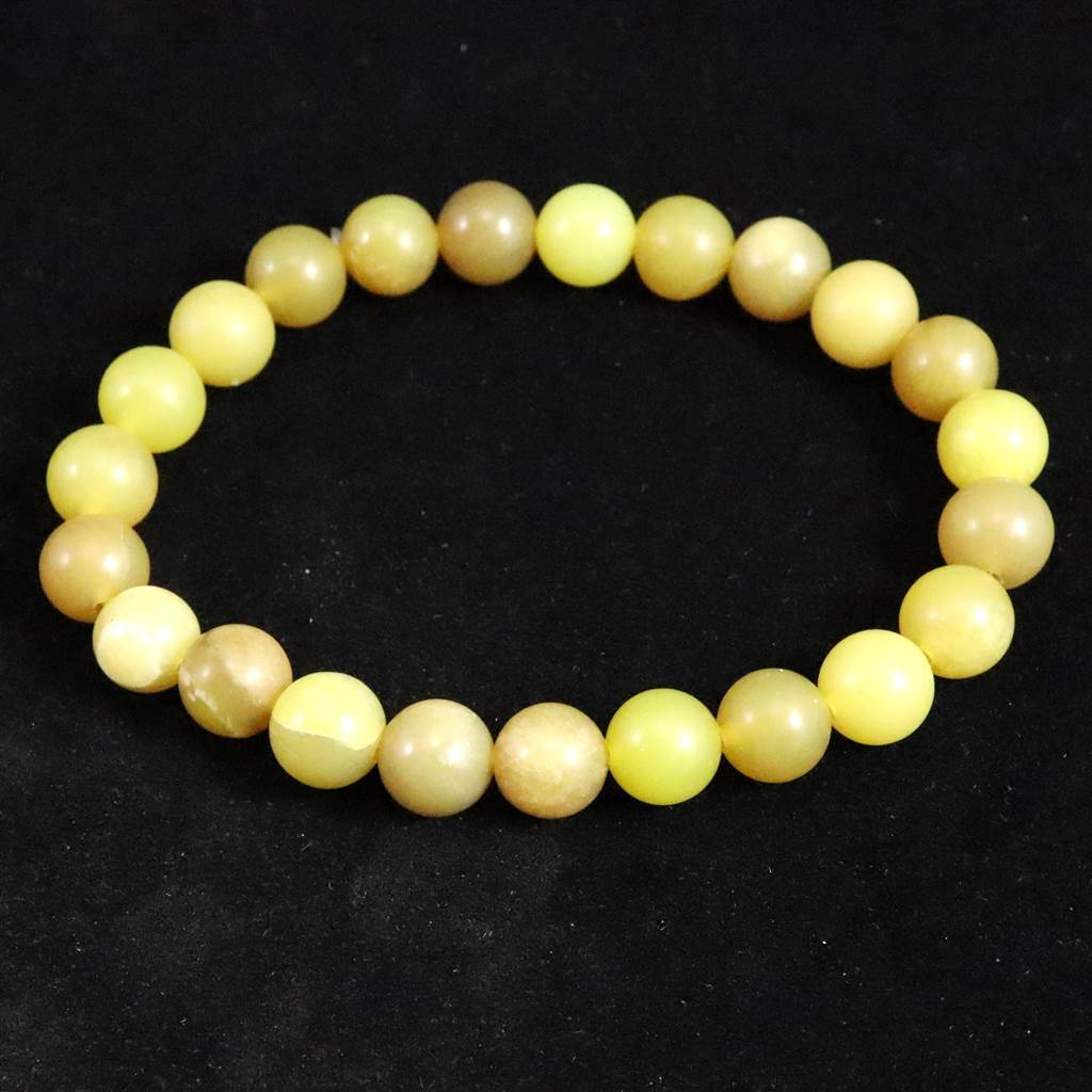 H&E社 ヒーラーライト 8mm玉ブレスレット 証明書付 15.2g