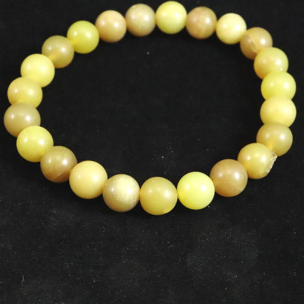 H&E社 ヒーラーライト 8mm玉ブレスレット 証明書付 15.2g