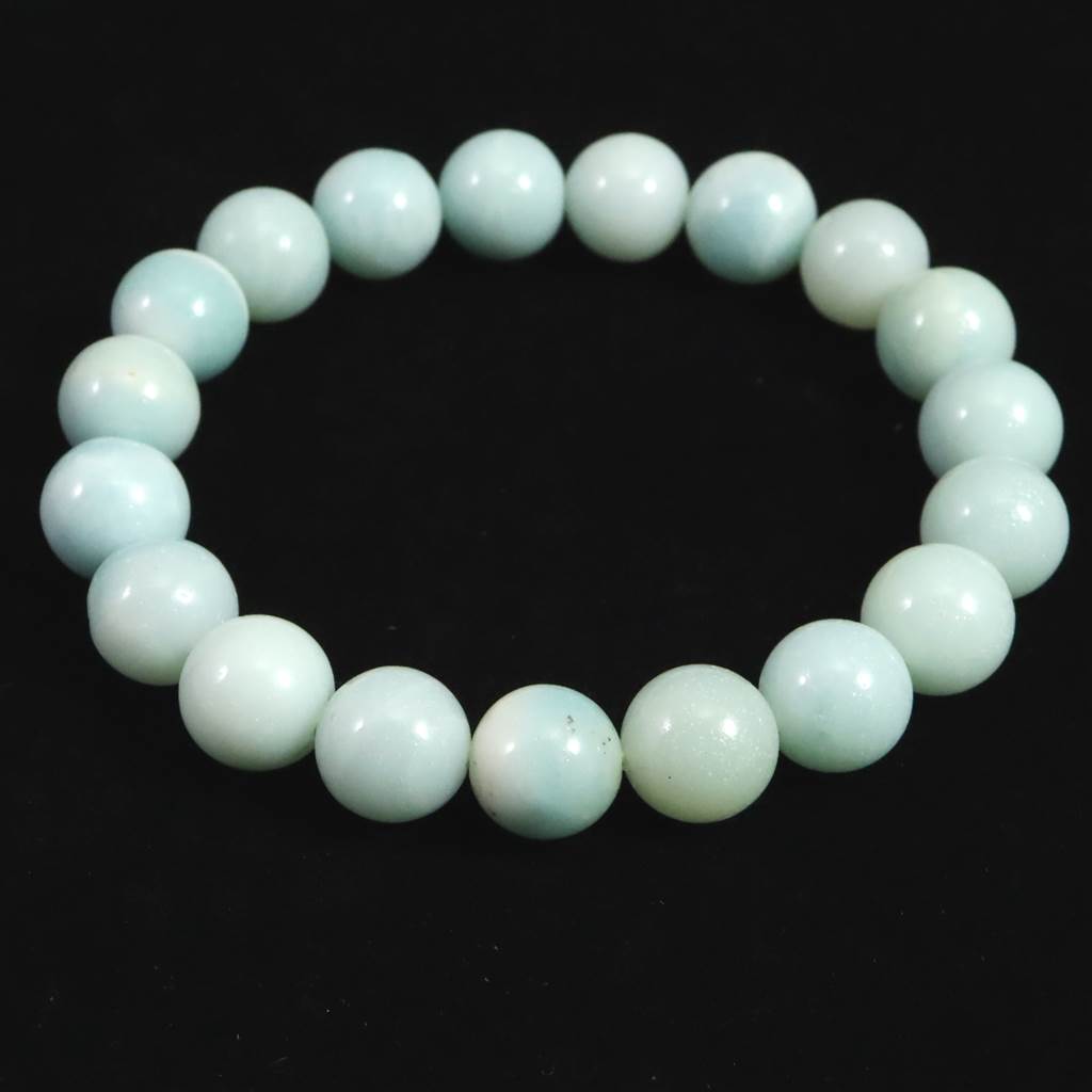 H＆E社 アズマー 10mm玉ブレスレット 証明書付 25.3g