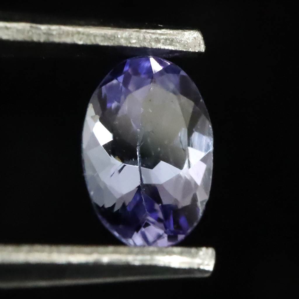 非加熱タンザナイト 5.8mmオーバル ファセットカット ルース 0.38ct