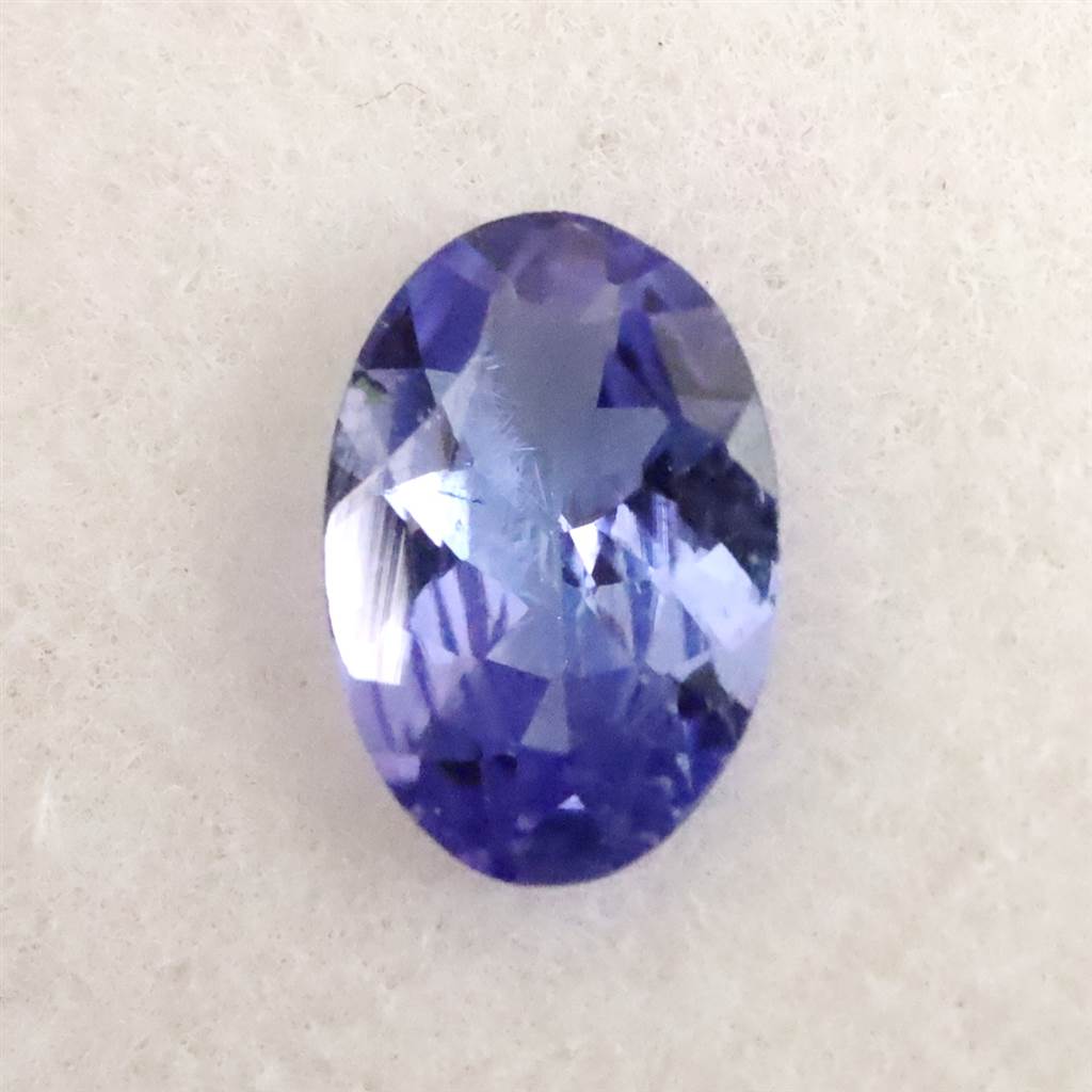 非加熱タンザナイト 6.2mmオーバル ファセットカット ルース 0.43ct