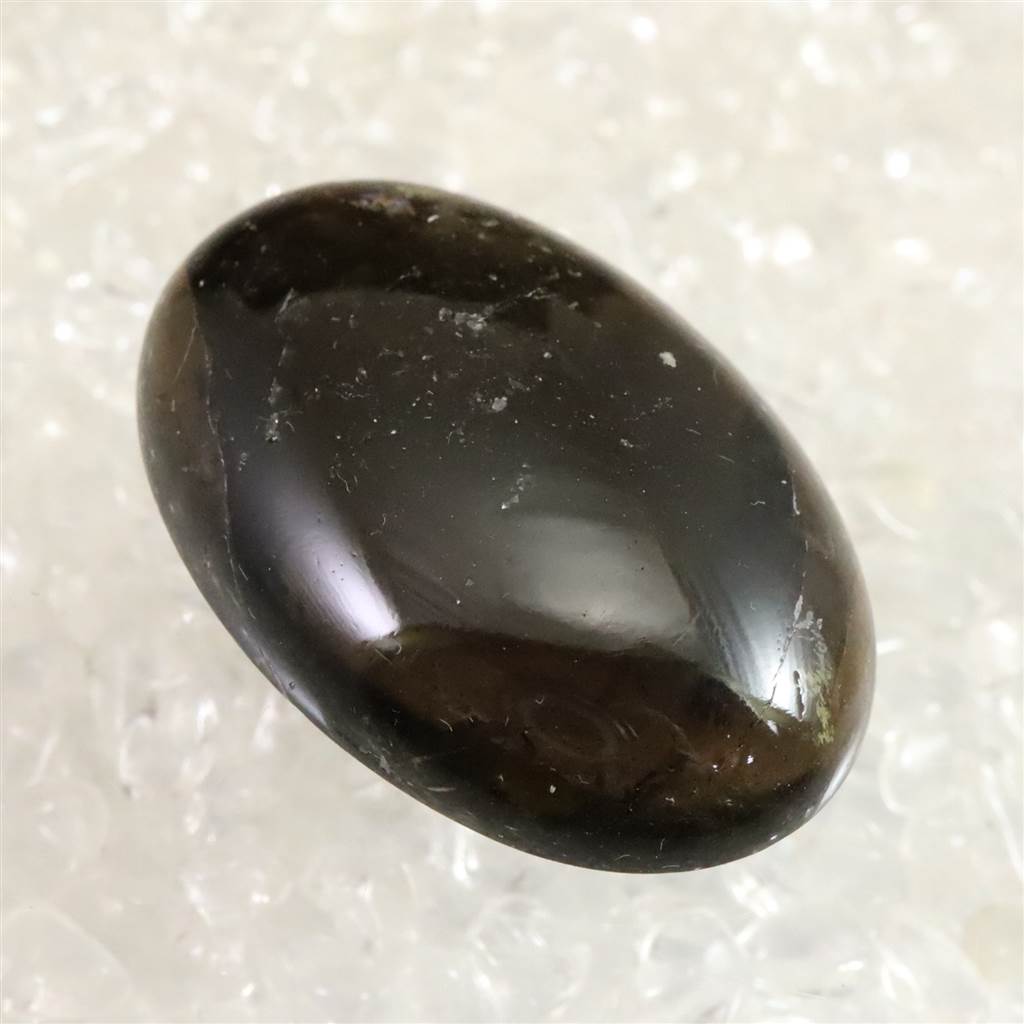 山梨県 黒平鉱山産 煙水晶 31mm オーバルルース 7.68g